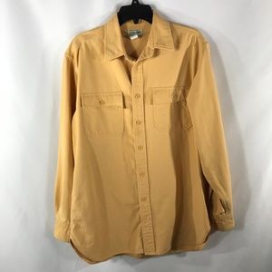 L.L. BEAN YELLOW SIZE M BUTTON DOWN